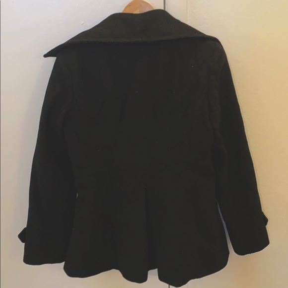 London Fog Wool Peacoat Petite Medium - Picture 2 of 6